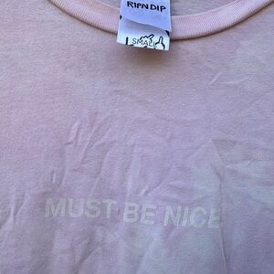 RIPNDIP Light Pink Cat Graphic Tee